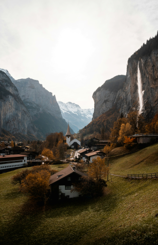 Waterfall in Lauterbrunnen